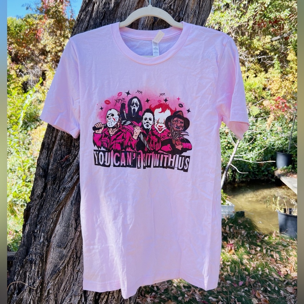 You Can’t Sit With Us Mean Girls, Jason, scream, it, Halloween Horror T size S